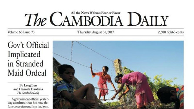 Campuchia: Tờ 'The Cambodia Daily' tuyên bố dừng xuất bản ảnh 1