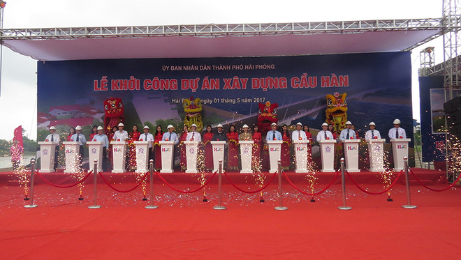 Khởi công hai cây cầu nối Tiên Lãng, Vĩnh Bảo với nội thành Hải Phòng ảnh 1