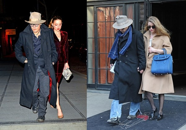 Ít ai ngờ được rằng vẻ lập dị của Johnny Depp lại có thể được "trung hòa" với vẻ đẹp quyến rũ nóng bỏng của kiều nữ Amber Heard. Chấm điểm phong cách cho các cặp đôi "đắt tiền" nhất năm 2014 ảnh 15