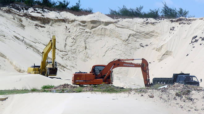 Quảng Bình: Phát hiện, tạm giữ 600m3 cát không rõ nguồn gốc ảnh 1