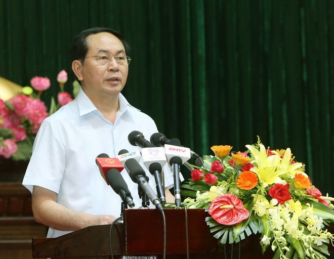 Chủ tịch nước tiếp xúc cử tri tại Thành phố Hồ Chí Minh ảnh 1