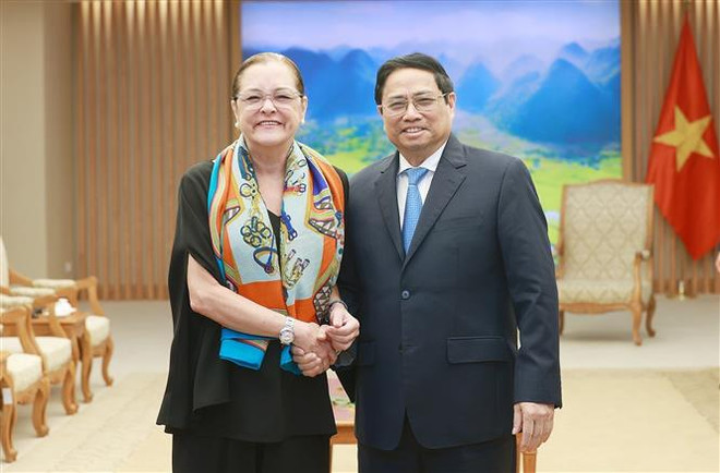Thủ tướng Phạm Minh Chính tiếp Bộ trưởng Ngoại giao El Salvador ảnh 1