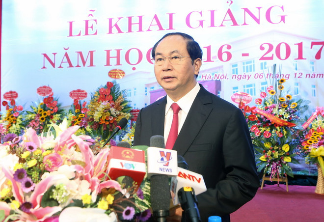 Chủ tịch nước Trần Đại Quang dự khai giảng Học viện Tòa án ảnh 1