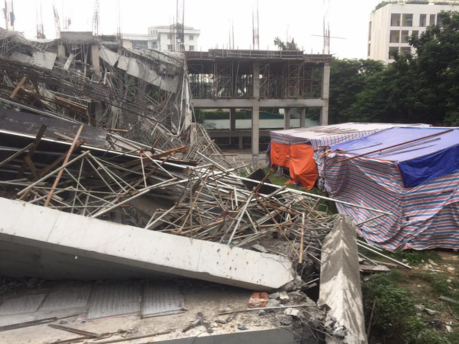 Hà Nội: Một công trình trường mầm non tại Mỹ Đình bất ngờ đổ sập ảnh 3