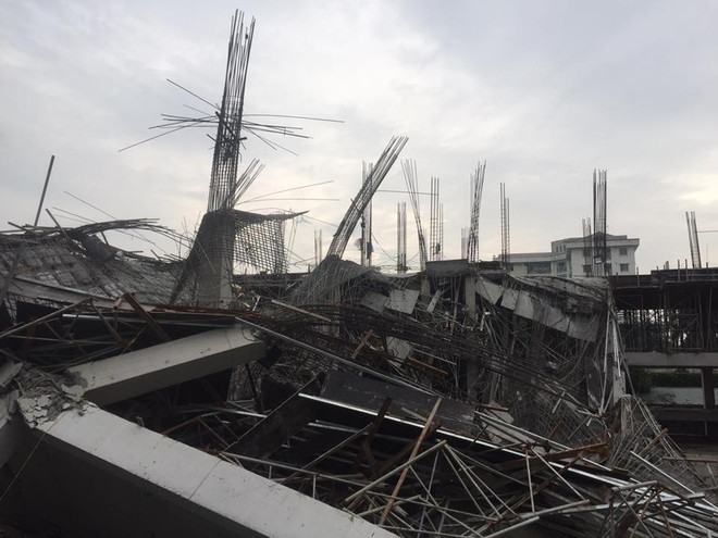 Hà Nội: Một công trình trường mầm non tại Mỹ Đình bất ngờ đổ sập ảnh 2