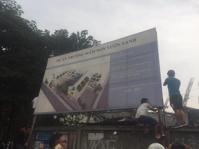 Hà Nội: Một công trình trường mầm non tại Mỹ Đình bất ngờ đổ sập ảnh 4