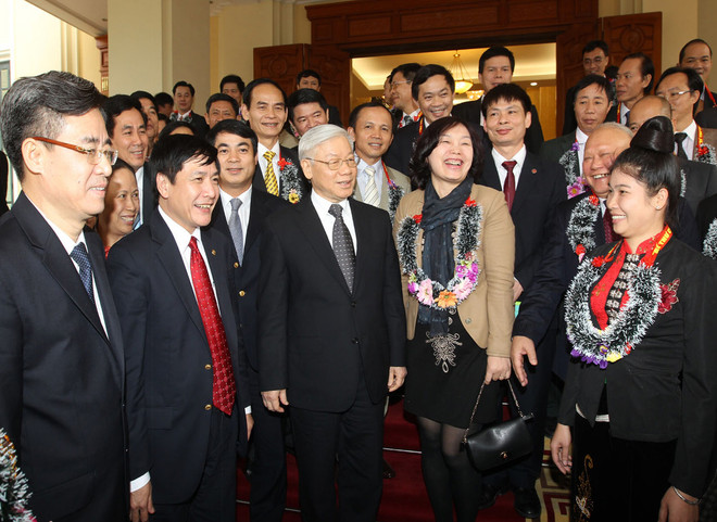 Tổng Bí thư gặp mặt các bí thư chi bộ doanh nghiệp TW tiêu biểu ảnh 1