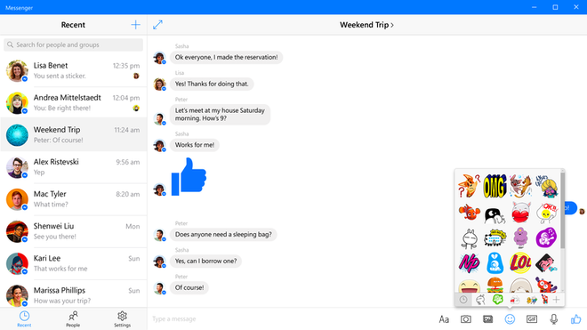 Ứng dụng Facebook, Messenger mới đã "cập bến" Windows 10 ảnh 3