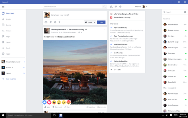 Ứng dụng Facebook, Messenger mới đã "cập bến" Windows 10 ảnh 2