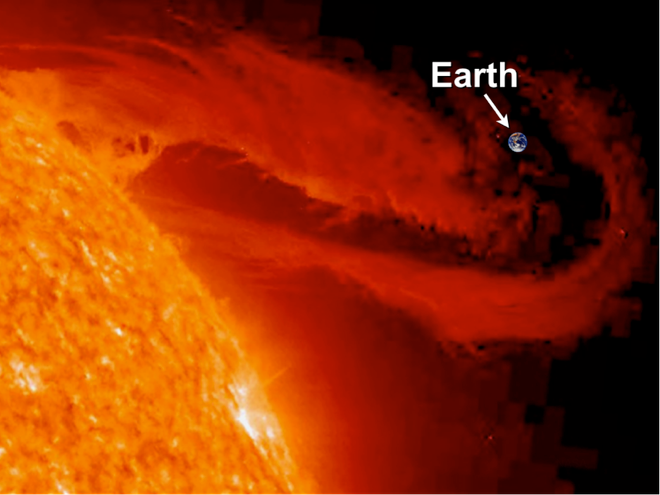 Phát hiện mới giúp cảnh báo bão Mặt Trời trước bốn ngày ảnh 1