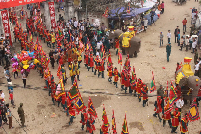 [Photo] Phú Thọ: Tưng bừng lễ rước voi truyền thống xã Đào Xá ảnh 4