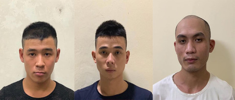Các đối tượng tại cơ quan công an. Hà Nội bắt giữ nhóm tấn công lực lượng chức năng khi làm nhiệm vụ ảnh 2