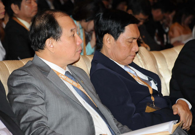 Thứ trưởng Nguyễn Cẩm Tú (trái), đại diện Bộ Công Thương tham dự Diễn đàn. (Ảnh: Sơn Nam/Vietnam+) Năm nước Tiểu vùng sông Mekong hướng tới bỏ rào cản thương mại ảnh 2