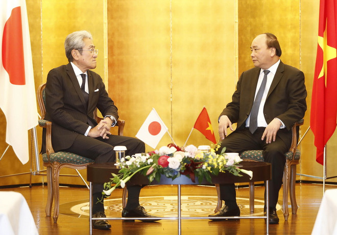 Thủ tướng Nguyễn Xuân Phúc gặp mặt một số nhà đầu tư lớn Nhật Bản ảnh 1