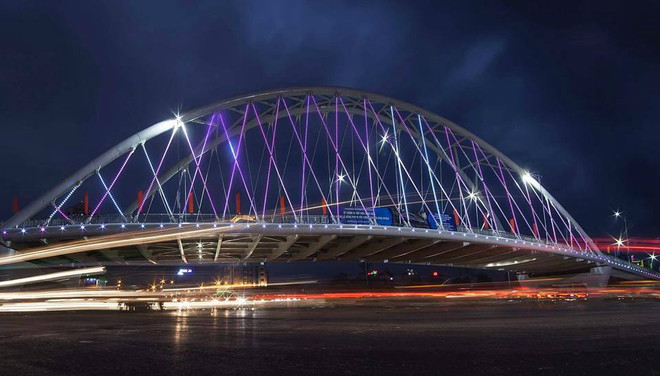 Hải Phòng thông tuyến đưa vào sử dụng cây cầu vòm thép khổng lồ ảnh 1