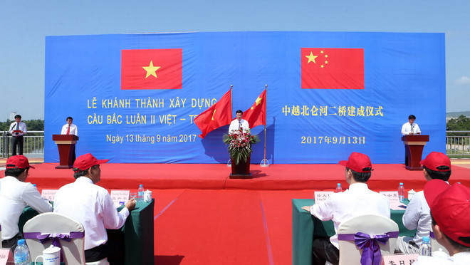 Quảng Ninh khánh thành cầu Bắc Luân II Việt Nam-Trung Quốc ảnh 1
