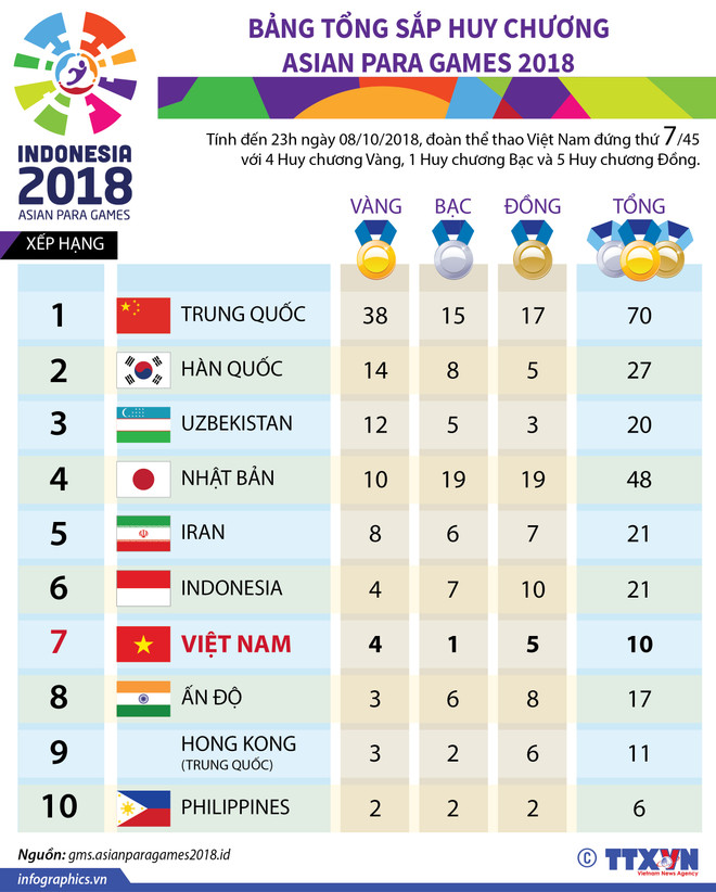 Đoàn Việt Nam sớm đạt chỉ tiêu huy chương vàng ở Asian Para Games 2018 ảnh 3