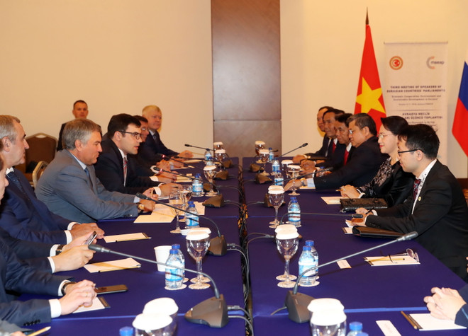 Chủ tịch Quốc hội hội kiến Chủ tịch Duma Quốc gia Liên bang Nga ảnh 2