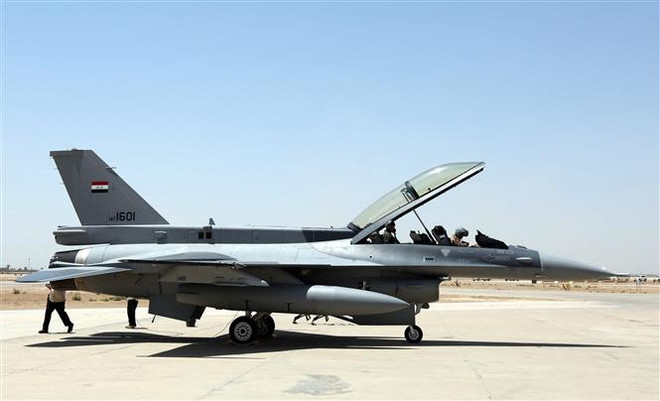 Máy bay chiến đấu F-16 của Mỹ. (Ảnh: AFP/TTXVN) Các nước vùng Baltic ủng hộ chuyển máy bay chiến đấu cho Ukraine ảnh 1
