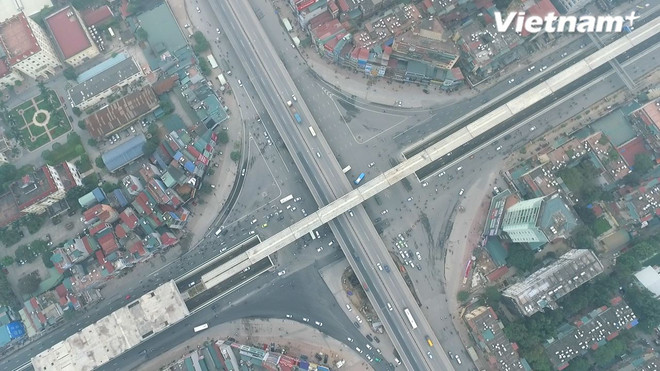[Video] Nút giao Trung Hòa-Thanh Xuân nhìn từ trên cao ảnh 1