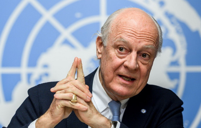 Đặc phái viên LHQ kêu gọi lệnh ngừng bắn khẩn cấp tại Syria ảnh 1