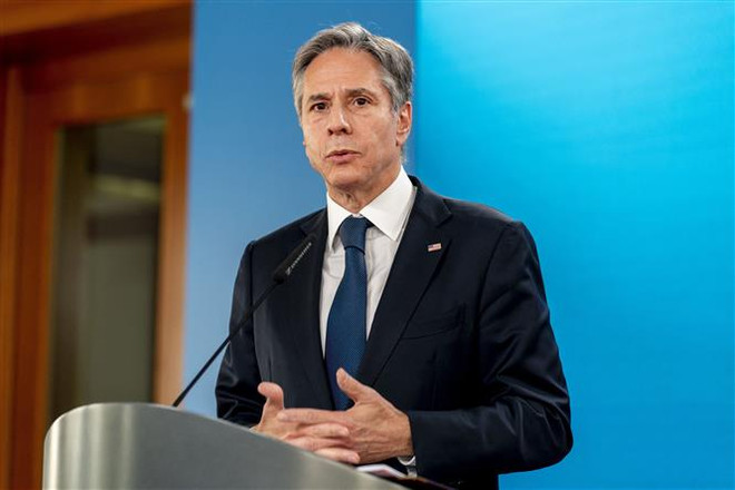 Ngoại trưởng Mỹ Antony Blinken. (Ảnh: AFP/TTXVN) Ngoại trưởng Mỹ nhận định còn cơ hội vãn hồi thỏa thuận với Iran ảnh 1
