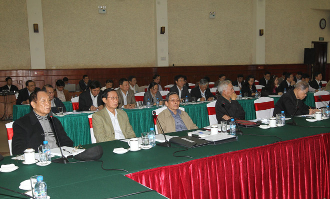 Các vị nguyên lãnh đạo góp ý dự thảo Văn kiện Đại hội Đảng ảnh 1