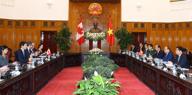 Lãnh đạo Việt Nam-Canada nhất trí xác lập quan hệ Đối tác toàn diện ảnh 2