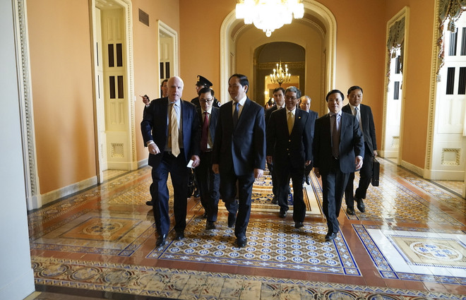 Bộ trưởng Trần Đại Quang hội đàm với Bộ trưởng An ninh nội địa Hoa Kỳ ảnh 1