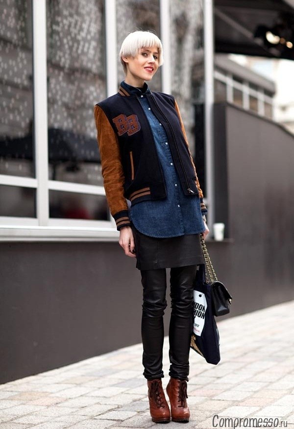 Sở hữu phong cách cá tính nhờ kết hợp giữa đồ da và denim ảnh 7