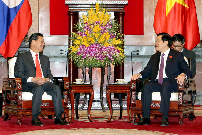 Chủ tịch nước Trương Tấn Sang tiếp Phó Thủ tướng Lào ảnh 1