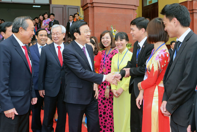 Chủ tịch nước dự lễ công bố quyết định thành lập Học viện Tòa án ảnh 1