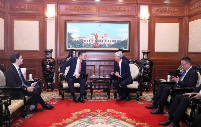 Quang cảnh buổi tiếp. (Ảnh: Xuân Khu/TTXVN) tphcm_citynet.jpg