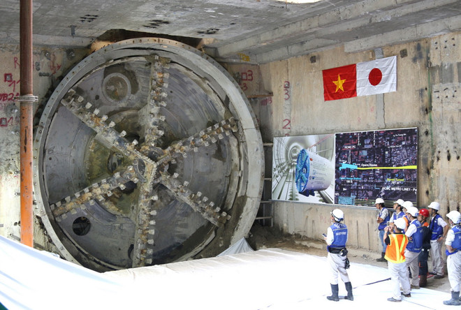 Đón máy khoan hầm thứ 2 tuyến metro Bến Thành-Suối Tiên ảnh 1