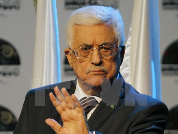 Tổng thống Palestine Mahmud Abbas. (Nguồn: AFP/TTXVN) Tổng thống Palestine Mahmud Abbas bắt đầu thăm Algeria ảnh 1