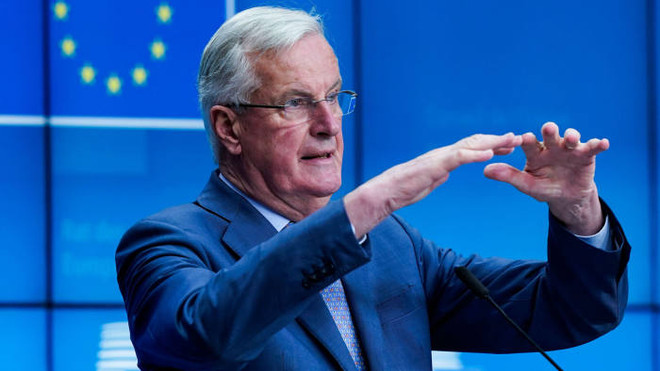 Trưởng đoàn đàm phán của Liên minh châu Âu (EU) về Brexit, ông Michel Barnier. (Nguồn: Getty Images) EU loại trừ thỏa thuận thương mại kiểu Canada với Anh ảnh 1