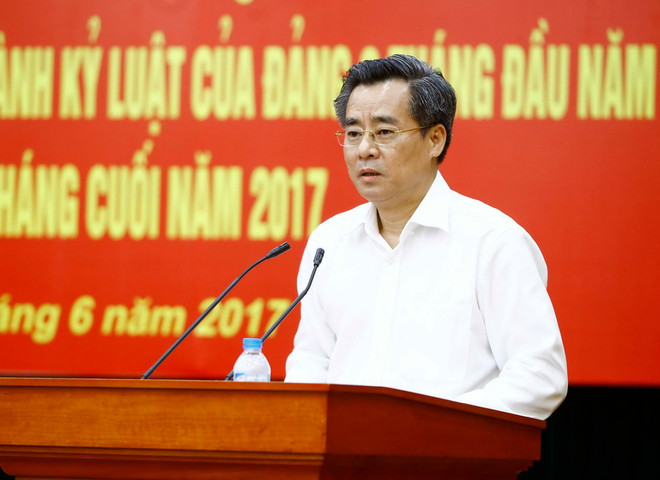 Ông Nguyễn Quang Dương, Ủy viên Trung ương Đảng, Bí thư Đảng ủy Khối các cơ quan Trung ương. (Ảnh: An Đăng/TTXVN) Đảng ủy Khối các cơ quan TW triển khai thực hiện Nghị quyết TW 5 ảnh 1