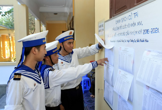 Ngày mai, cử tri huyện đảo Trường Sa đi bầu cử đại biểu Quốc hội ảnh 1