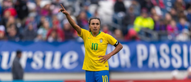 Nữ tiền đạo người Brazil Marta. (Nguồn: orlandocitysc.com) "Cô gái Vàng" bóng đá Brazil lập kỷ lục ghi bàn tại một kỳ World Cup ảnh 1