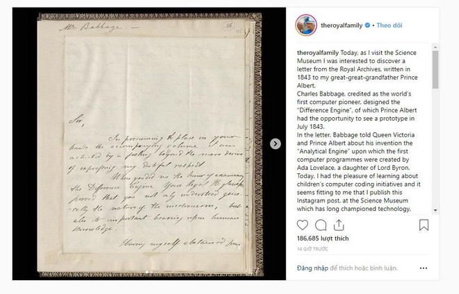 Nữ hoàng Anh Elizabeth II lần đầu tiên chia sẻ ảnh trên Instagram ảnh 1