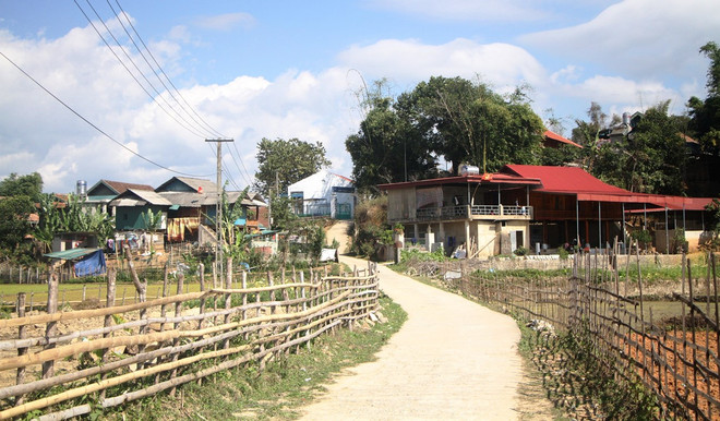 Thôn bản ở Mường Phăng (Điện Biên). (Ảnh: Phan Quân/TTXVN) muong phang_dien bien.jpg