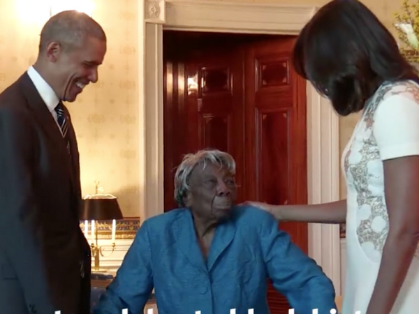 [Video] Tổng thống Mỹ mời cụ bà 106 tuổi khiêu vũ ở Nhà Trắng ảnh 1