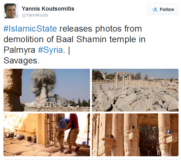 [Photo] Cảnh tượng hoang tàn của ngôi đền 2000 năm tuổi dưới tay IS ảnh 2