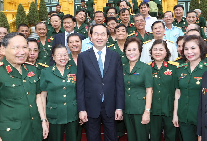 Chủ tịch nước gặp mặt các đại biểu doanh nhân cựu chiến binh ảnh 1
