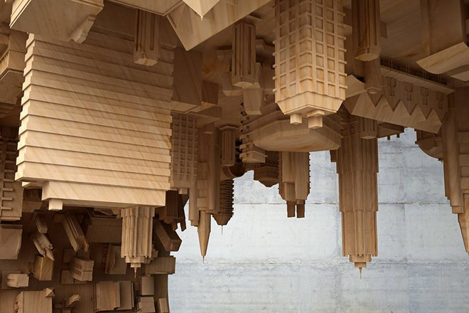 [Photo] "Thành phố trong mơ" của Inception làm từ bàn càphê ảnh 3