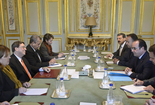 Bộ trưởng Ngoại giao Cuba gặp gỡ các quan chức cấp cao Pháp ảnh 1