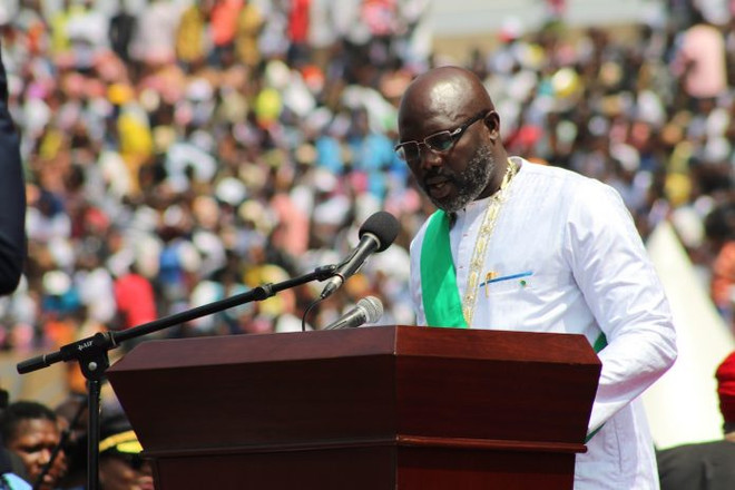 Cựu ngôi sao bóng đá George Weah nhậm chức Tổng thống Liberia ảnh 1