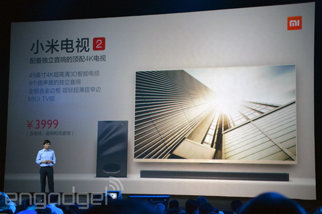 TV 4K của Xiaomi có mức giá siêu rẻ. (Nguồn: engadget) TV thông minh 4K của hãng Xiaomi chỉ có giá… 640 USD ảnh 1