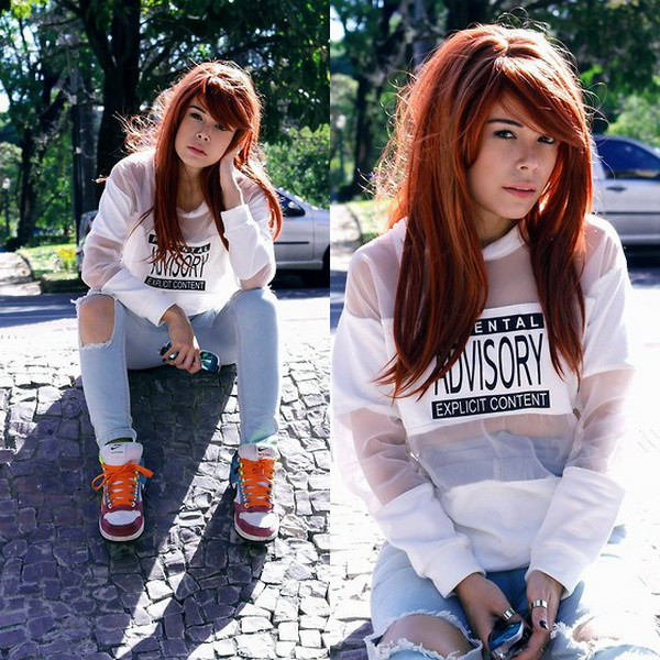 Phong cách thời trang thế giới: Áo in chữ vẫn được ưa chuộng ảnh 4