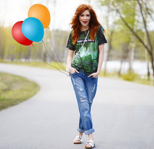 Phong cách thời trang thế giới: Áo in chữ vẫn được ưa chuộng ảnh 3